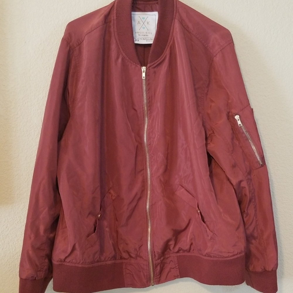 Dusty Rose bomber jacket
